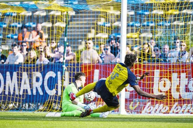 Union s Kevin Rodriguez scores a goal during a soccer match between Royale Union Saint-Gilloise and RSC Anderlecht, Sunday 24 May 2026 in Brussels, on the last day of the Champion s Play-offs of the 2025-2026 Jupiler Pro League first division of the Belgian championship. TOM GOYVAERTS TomxGoyvaerts  x174937078x