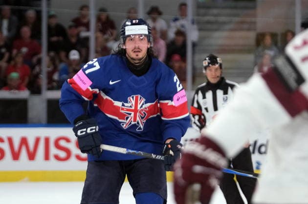 IIHF - World Championship, WM, Weltmeisterschaft - Great Britain vs Latvija - Cole Shudra Zurich Swiss Life Arena Zürich Schweiz Copyright: xSergioxBrunettix