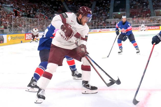 IIHF - World Championship, WM, Weltmeisterschaft - Great Britain vs Latvija - Renars Krastenbergs Zurich Swiss Life Arena Zürich Schweiz Copyright: xSergioxBrunettix