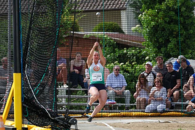 Fränkisch-Crumbach am 24.Mai 2026 Hammerwurf-Meeting in Fränkisch-Crumbach , HAM Frauen, women A , age group from 2003 v.l., SMINK, Lotte (NED)Niederlande in aktion, in action, Copyright: JoaquimxFerreira
