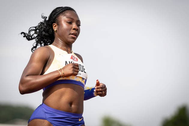 REHLINGEN , GERMANY - MAY 24: Mabel Akande (GBR Großbritannien) during the 61. Internationales Pfingstsportfest on 24.05.2026 at the Bungertstadion in Rehlingen-Siersburg (Saarland Deutschland). Saarland Deutschland Copyright: xLeahxKohringx