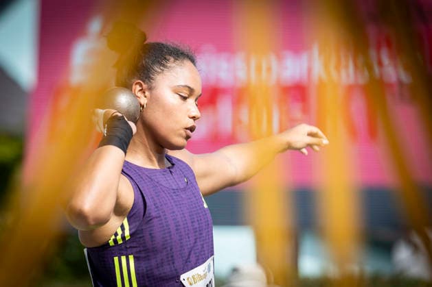 REHLINGEN , GERMANY - MAY 24: Yemisi Mabry (GER MTG Mannheim) during the 61. Internationales Pfingstsportfest on 24.05.2026 at the Bungertstadion in Rehlingen-Siersburg (Saarland Deutschland). Saarland Deutschland Copyright: xLeahxKohringx