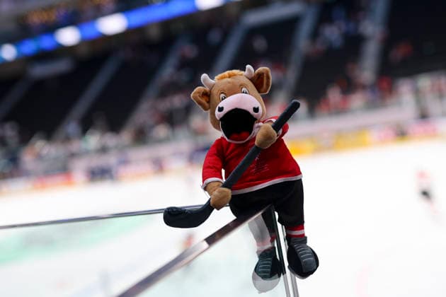 Ice hockey, Eishockey - IIHF WC 2026 ZURICH,SWITZERLAND,24.MAY.26 - ICE HOCKEY - IIHF Ice Hockey World Championship, WM, Weltmeisterschaft 2026, group stage, Austria vs Finland. Image shows a mascot.  GEPAxpictures xMaticxKlansek