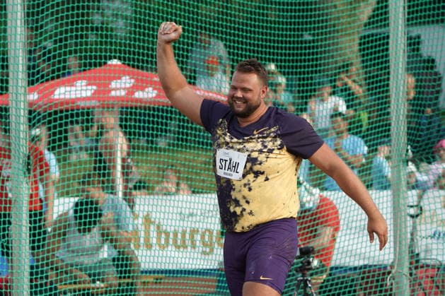 Rehlingen, Leichtathletik, athletics, Track and Field, 61 Internationales Pfingstsportfest, 24.05.2026, Bungerstadion Rehlingen-Siersburg, Diskuswurf Männer, Daniel Stahl, Schweden, Sweden, SWE