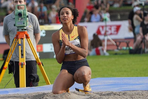 Rehlingen, Leichtathletik, athletics, Track and Field, 61 Internationales Pfingstsportfest, 24.05.2026, Bungerstadion Rehlingen-Siersburg, Weitsprung Frauen, Malaika Mihambo, LG Kurpfalz Deutschland