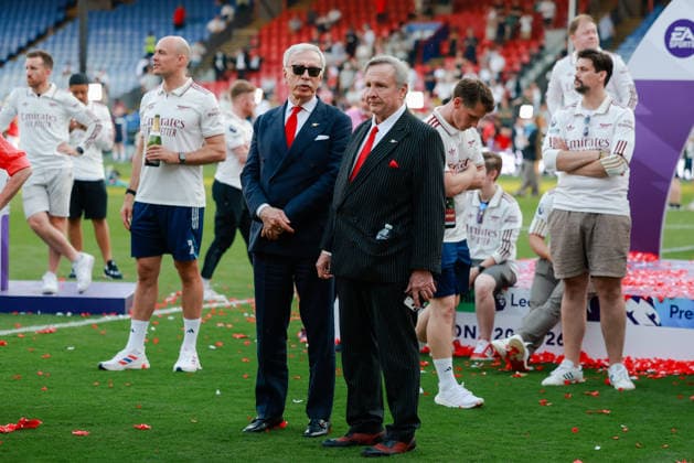 Premier League 2025 26 Crystal Palace v Arsenal Selhurst Park Stadium 24.05.2026 Stan Kroenke after Arsenal win the Premier League at the end of the match Premier League 2025 26 Crystal Palace v Arsenal Selhurst Park Stadium 24.05.2026 Photograph By Marc Aspland The Times  Copyright: xMarcxAsplandx NINTCHDBPICT001083637929