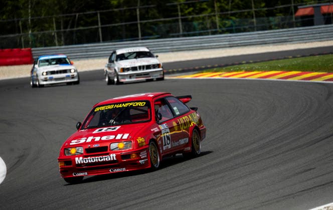LE MANS CLASSIC SERIES 2026 - SPA-CLASSIC 18 GOFF Max (gbr), Ford Sierra RS 500 1988, Group A2, Heritage Touring Cup 2, action during the 2026 Spa-Classic, 2nd round of the Le Mans Classic Series 2026, from May 22 to 24 in Circuit de Spa-Francorchamps, in Stavelot, Belgium - StavelotBelgium  Copyright: xDamienxSaulnierx