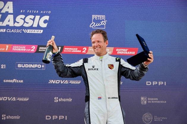 LE MANS CLASSIC SERIES 2026 - SPA-CLASSIC LEERDAM Hans Christiaan (bel), Porsche 911 Carrera RSR 3.0 1974, GT1, Classic Endurance Racing 1, portrait Podium portrait during the 2026 Spa-Classic, 2nd round of the Le Mans Classic Series 2026, from May 22 to 24 in Circuit de Spa-Francorchamps, in Stavelot, Belgium - StavelotBelgium  Copyright: xPauloxMariax