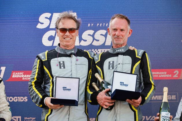 LE MANS CLASSIC SERIES 2026 - SPA-CLASSIC 21 VON DER LIECK Detlef (deu), KELLENERS Ralf (deu), De Tomaso Pantera Gr. IV 1975, GT1, Classic Endurance Racing 1, Podium portrait during the 2026 Spa-Classic, 2nd round of the Le Mans Classic Series 2026, from May 22 to 24 in Circuit de Spa-Francorchamps, in Stavelot, Belgium - StavelotBelgium  Copyright: xPauloxMariax