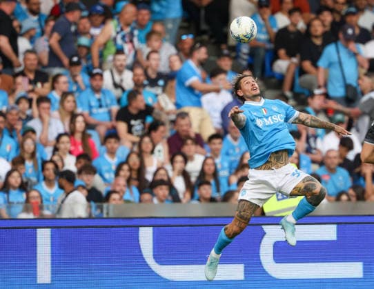 May 24, 2026, Napoli, Campania, ITALIA: Pasquale Mazzocchi of SSC Napoli During the football match on May 24, 2026, valid for the Italian Serie A - 2025 26 championship in Naples at the Diego Armando Maradona Stadium between SSC Napoli and FC Udinese..Pictured: Napoli ITALIA - ZUMAs236 20260524_aap_s236_095 Copyright: xFabioxSassox