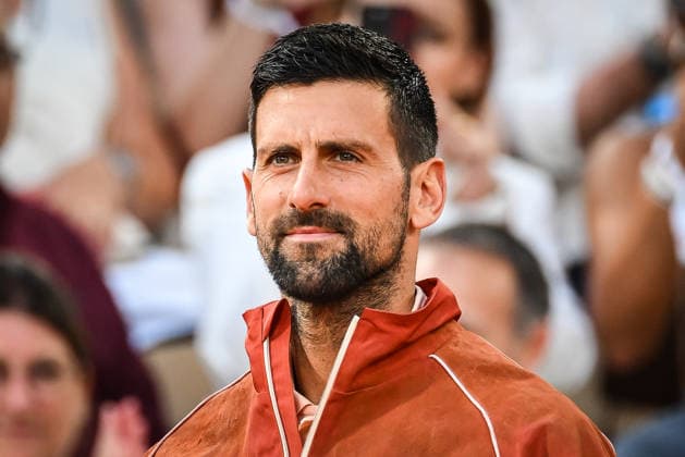 May 24, 2026, Paris, France, France: Novak DJOKOVIC of Serbia during the first day of the Roland-Garros 2026, French Open 2026, Grand Slam tennis tournament at Roland-Garros Stadium on May 24, 2026 in Paris, France. Roland Garros 2026 - Day 1  - ZUMAm308 20260524_zsp_m308_071 Copyright: xMatthieuxMirvillex