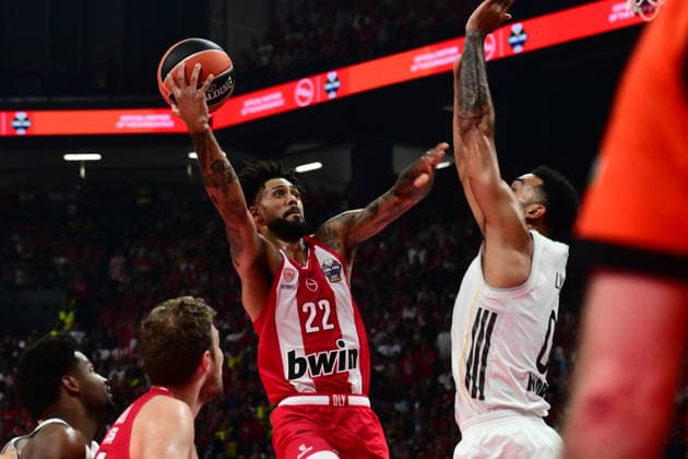 Olympiacos Piraeus v Real Madrid Euroleague Final Four Tyler Dorsey of Olympiacos during the Euroleague match, Final Four, Final game between Olympiacos Piraeus v Real Madrid played at ATHENS Telekom Center Athens Stadium on May 24nd 2026 in Athens Greece Athens Greece Basketball Copyright: xAgenciaxLOFx