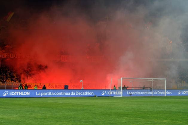 IPA85047209 - Supporters of US Lecce during US Lecce vs Genoa CFC, Italian soccer Serie A match in Lecce, Italy, May 24 2026  Copyright: xEmmanuelexMastrodonato IPAxSportx xx 85047209