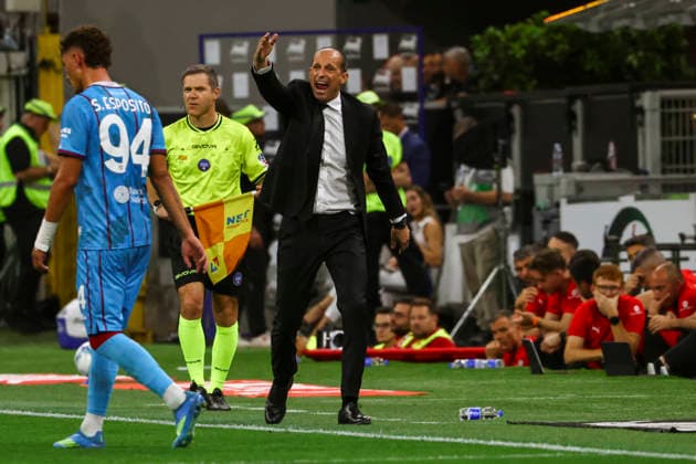 AC Milan v Cagliari Calcio - Serie A Massimiliano Allegri during the Serie A match between AC Milan and Cagliari Calcio at Giuseppe Meazza in Milan, Italy, on May 24, 2026. Milano Milano Italy  Copyright: xMairoxCinquettix originalFilename:cinquetti-acmilanv260524_npSnx.jpg