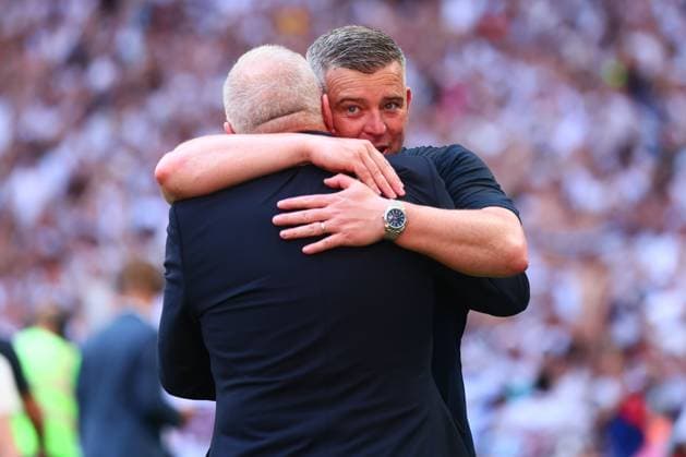 Bolton Wanderers manager Steven Schumacher celebrates at the end of the match Bolton Wanderers v Stockport County, EFL Sky Bet League One, Play-Off Final, Football, Wembley Stadium, London, UK - 24 May 2026London Wembley Stadium United Kingdom EDITORIAL USE ONLY No use with unauthorised audio, video, data, fixture lists, club league logos or live services. Online in-match use limited to 120 images, no video emulation. No use in betting, games or single club league player publications.  Copyright: xPaulxCurrie Shutterstockx 16889803hy