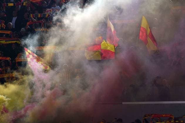 US Lecce fans during the Serie A Enilive matchday 38 match between US Lecce and Genoa CFC at the Via del Mare Stadium in Lecce, Italy, Sunday, May 24, 2026. (Credit Image: Giovanni Evangelista LaPresse)  Copyright: xGiovannixEvangelista LaPressex