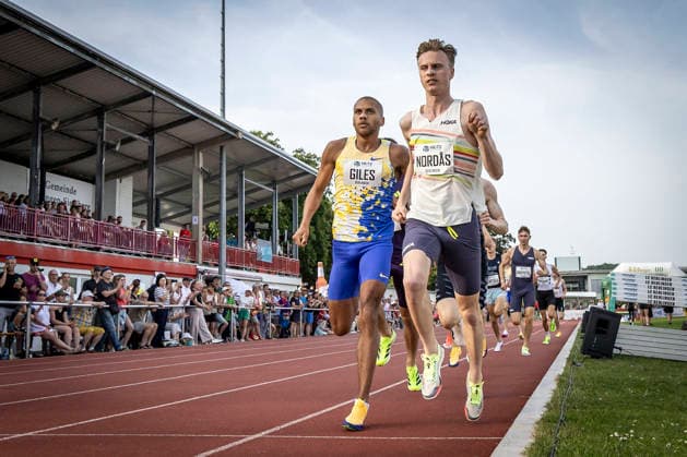 REHLINGEN , GERMANY - MAY 24: Elliot Giles (GBR Großbritannien) and Narve Gilje Nordas (NOR Norwegen) during the 61. Internationales Pfingstsportfest on 24.05.2026 at the Bungertstadion in Rehlingen-Siersburg (Saarland Deutschland). Saarland Deutschland Copyright: xLeahxKohringx