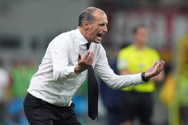 AC Milan™s head coach Massimiliano Allegri during the Serie A soccer match between Milan and Cagliari at the San Siro Stadium in Milan , north Italy - Saturday , May 24 , 2026. - Soccer .  Copyright: xSpada LaPressex