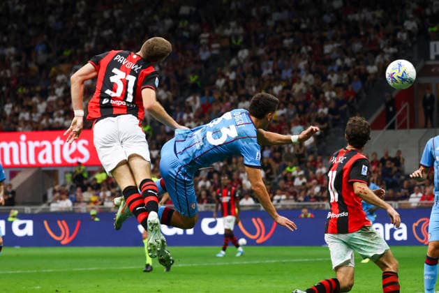 AC Milan v Cagliari Calcio - Serie A Strahinja Pavlovic, Adam Obert in action during the Serie A match between AC Milan and Cagliari Calcio on May 24 2026 at Giuseppe Meazza in Milano, Italy Milano Italy  Copyright: xMairoxCinquettix originalFilename:cinquetti-acmilanv260524_npDLS.jpg