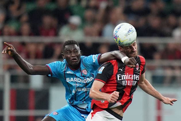 AC Milan s Matteo Gabbia during the Serie A soccer match between Milan and Cagliari at the San Siro Stadium in Milan , north Italy - Saturday , May 24 , 2026. - Soccer .  Copyright: xSpada LaPressex