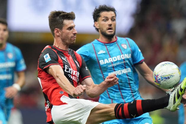 AC Milan s Alexis Saelemaekers during the Serie A soccer match between Milan and Cagliari at the San Siro Stadium in Milan , north Italy - Saturday , May 24 , 2026. - Soccer .  Copyright: xSpada LaPressex