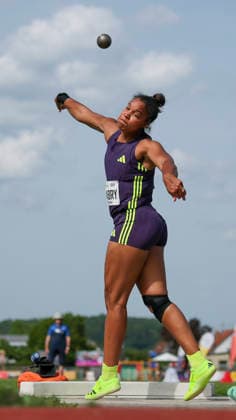 REHLINGEN , GERMANY - MAY 24: Yemisi Mabry (GER MTG Mannheim) during the 61. Internationales Pfingstsportfest on 24.05.2026 at the Bungertstadion in Rehlingen-Siersburg (Saarland Deutschland). Saarland Deutschland Copyright: xAxelxKohringx