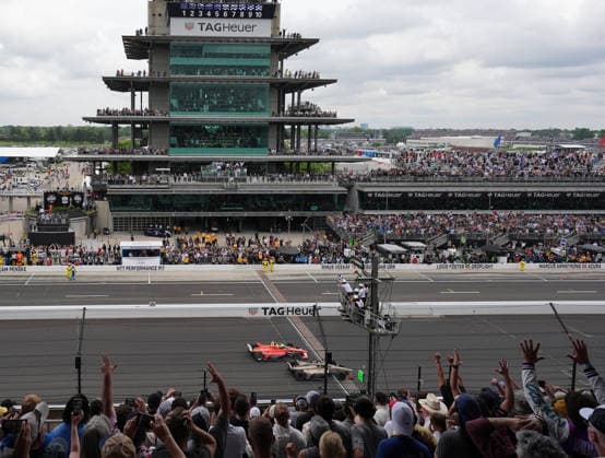 INDIANAPOLIS, IN - MAY 24: IndyCar, Indy Car, IRL, USA driver Felix Rosenqvist (60) passes David Malukas (12) at the yard of bricks to win the closest finish ever of the Indianapolis 500 during the 110th Running of the Indianapolis 500 on May 24, 2026, at the Indianapolis Motor Speedway in Indianapolis, Indiana. (Photo by Brian Spurlock Icon Sportswire) AUTO: MAY 24 NTT IndyCar Series Indianapolis 500 presented by Gainbridge EDITORIAL USE ONLY Icon26052450016