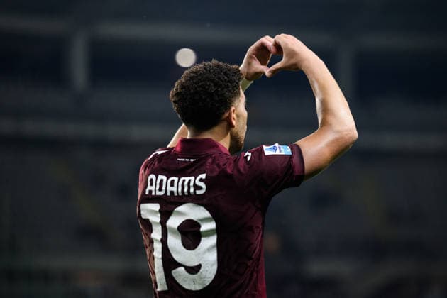 Torino FC v Juventus FC - Serie A Che Adams of Torino FC celebrates after scoring a goal during the Serie A football match between Torino FC and Juventus FC. Turin Italy Copyright: xNicolòxCampox