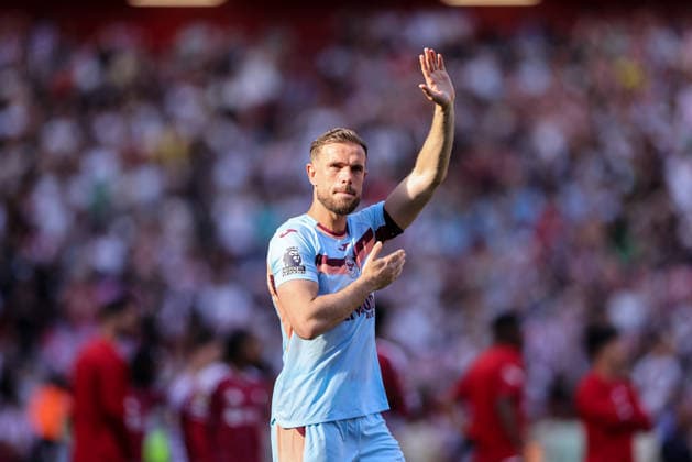 Brentford s Jordan Henderson applauds the Liverpool fans Liverpool v Brentford, Premier League, Football, Anfield, Liverpool, UK - 24 May 2026Liverpool Anfield United Kingdom EDITORIAL USE ONLY No use with unauthorised audio, video, data, fixture lists, club league logos or live services. Online in-match use limited to 120 images, no video emulation. No use in betting, games or single club league player publications.  Copyright: xAlexxDodd Shutterstockx 16889846by