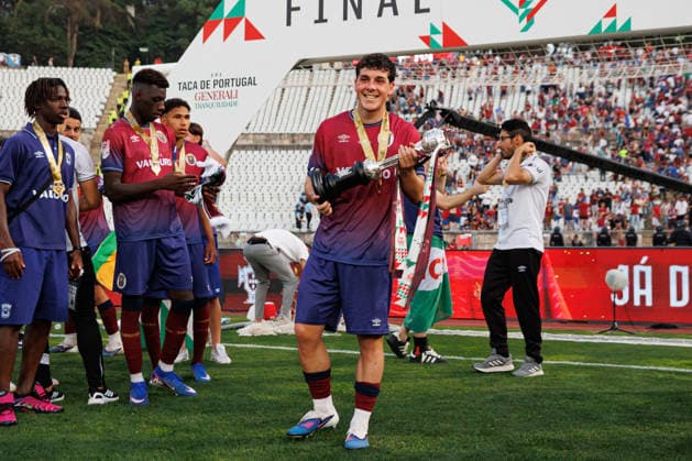 Andre Simoes seen during Taca de Portugal 2026 final game between teams of Sporting CP and SCU Torreense (Luis Loureiro Ball Raw Images PT) Lisboa Estadio Nacional Jamor Portugal Copyright: xLuisxLoureirox luisloureiro_finaltacadeportugal2526_2-76