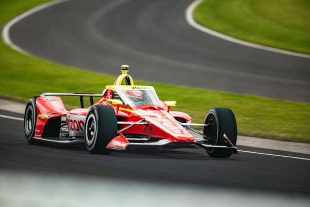 May 24, 2026, Indianapolis, Indiana, USA: DAVID MALUKAS (12) Team Penske makes his way through turn four after a caution flag, during the 110th running of the Indianapolis 500 on May 24th, 2026 at the Indianapolis Motor Speedway in Indianapolis, Indiana. IndyCar, Indy Car, IRL, USA 2026: Indianapolis 500  - ZUMAs355 20260524_zsp_s355_014 Copyright: xJustinxSickingx