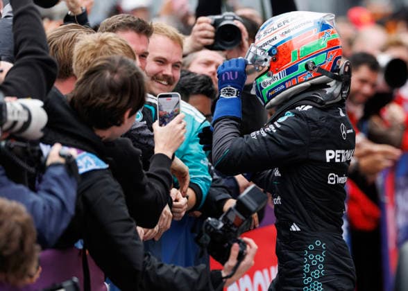 May 24, 2026, Montreal, Quebec, Canada: Race winner Andrea Kimi Antonelli of Italy and Mercedes AMG Petronas F1 Team celebrates in parc ferme during the F1 Grand Prix of Canada at Circuit Gilles-Villeneuve on May 24, 2026 in Montreal, F1 2026: Canada Grand Prix : Race  - ZUMAc132 20260524_fap_c132_020 Copyright: xAndrewxChinx