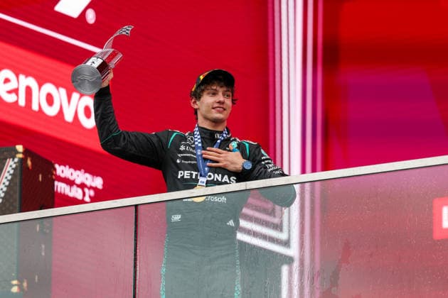 RECORD DATE NOT STATED 24th May 2026; Circuit Gilles Villeneuve, Montreal, Quebec, Canada; 2026 FIA Formula 1 Canadian Grand Prix, Race Day; Kimi Antonelli (12) of Italy and Mercedes-AMG PETRONAS Formula One Team winner of the race ArtxVega