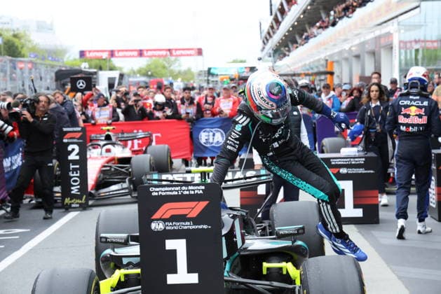 RECORD DATE NOT STATED 24th May 2026; Circuit Gilles Villeneuve, Montreal, Quebec, Canada; 2026 FIA Formula 1 Canadian Grand Prix, Race Day; Andrea Kimi Antonelli (12) of Italy and Mercedes-AMG Petronas F1 Team win the gp XavierxLeFrancois