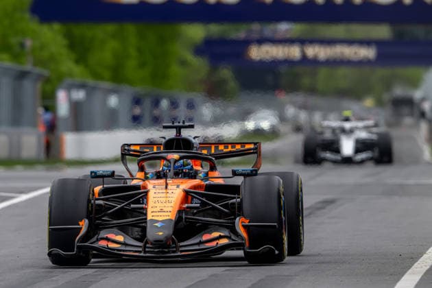 MONTREAL, CANADA: Oscar Piastri, racing for the McLaren F1 team during the 2026 Formula 1 Canadian Grand Prix at the Circuit Gilles Villeneuve in Montreal, Canada