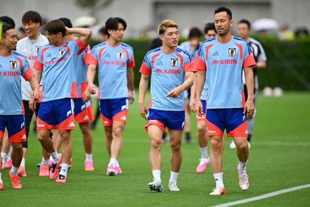 (L-R) Ritsu Doan (JPN), Maya Yoshida (JPN), MAY 25, 2026 - Football Soccer : Japan training camp in Japan. Noxthirdxpartyxsales  aflo_331917426