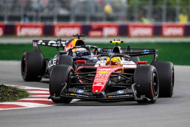 F1 - CANADIAN GRAND PRIX 2026 44 HAMILTON Lewis (gbr), Scuderia Ferrari SF-26, 03 VERSTAPPEN Max (nld), Red Bull Racing Ford RB22, action during the Formula 1 Grand Prix du Canada 2026, 5th round of the 2026 Formula One World Championship, WM, Weltmeisterschaft from May 22 to 24, 2026 on the Circuit Gilles Villeneuve, in MontrÃ al, Canada - MontrÃ alCanada  Copyright: xCharlyxLopezx