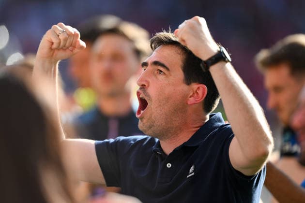 Nottingham Forest v Bournemouth - Premier League Andoni Iraola, manager of Bournemouth, celebrates during the Premier League match between Nottingham Forest and Bournemouth at the City Ground in Nottingham, United Kingdom, on May 24, 2026. Nottingham Nottinghamshire United Kingdom  Copyright: xMIxNewsx originalFilename:fletcher-nottingh260524_npXUV.jpg