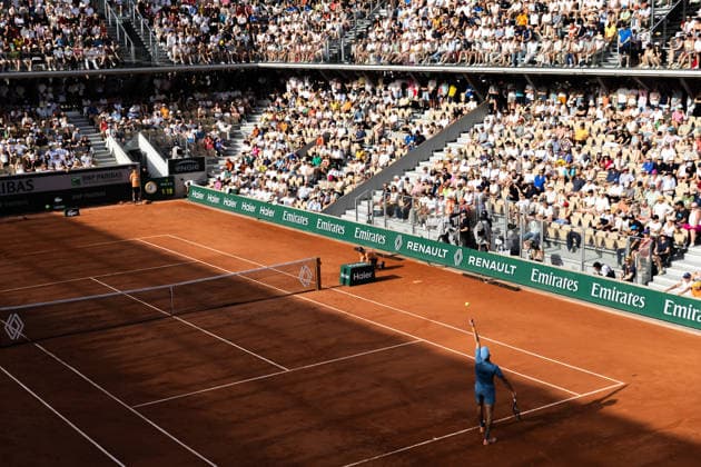 2026 French Open - Day One Luka Pavlovic competes in his men s singles match against Joao Fonseca on day 1 of the French Open tennis tournament on Court Simonne Mathieu at the Roland-Garros Complex in Paris, France. Paris France  Copyright: xIbrahimxEzzatx originalFilename:ezzat-notitle260524_np9Re.jpg