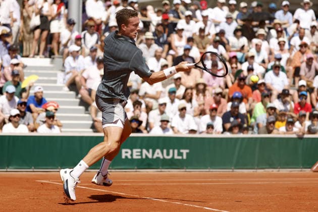 Czech tennis player Jiri Lehecka, 1st round of the French Open 2026 on the Roland Garros courts in Paris, France, on May 25, 2026. (CTKxPhoto PavelxLebeda) CTKPhotoF202605250009101  CTKPhotoF202605250009101