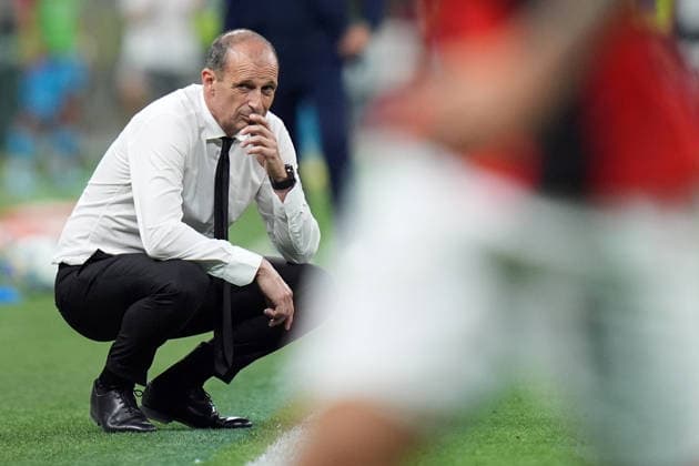 AC Milan™s head coach Massimiliano Allegri during the Serie A soccer match between Milan and Cagliari at the San Siro Stadium in Milan , north Italy - Saturday , May 24 , 2026. - Soccer .  Copyright: xSpada LaPressex