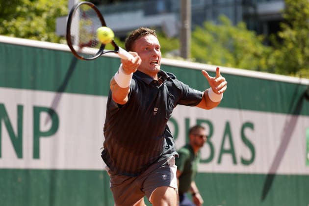 Czech tennis player Jiri Lehecka, 1st round of the French Open 2026 on the Roland Garros courts in Paris, France, on May 25, 2026. (CTKxPhoto PavelxLebeda) CTKPhotoF202605250014801  CTKPhotoF202605250014801