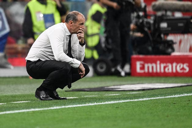 Photo by IPA ABACAPRESS.COM85057804 - Head Coach Massimiliano Allegri of AC Milan disappointment during the Italian Serie A football match between AC Milan and Cagliari Calcio on 24 of May 2026 at Giuseppe Meazza San Siro Siro stadium in Milan, Italy. Credit: Tiziano Ballabio Milan Italy  Copyright: xIPAxSport ABACAx