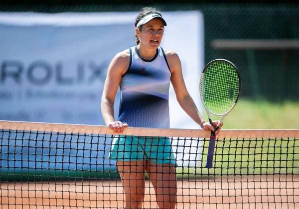 TENNIS 58. HENNER-HENKEL-TURNIER ** NUR FÜR REDAKTIONELLE ZWECKE ** EDITORIAL USE ONLY **<p>25 05 2026-Erfurt: Tennis 58. Henner-Henkel-Gedaechtnisturnier im Foto: Sabrina Rittberger (Münchner Sportclub BTV), im Bild, gewinnt das Damen-Finale gegen Julia Zhu (Tennis-Club SCC Berlin TVBB)( Deutschland Thueringen Erfurt Copyright: SaschaxFromm