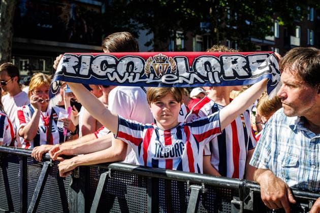 TILBURG, 25-05-2026, De Heuvel, Season 2025 2026, Dutch Keuken Kampioen Divisie eredivisie football, match between Tribute for Willem II Promotion to Eredivisie , picture shows celebration Tribute for Willem II Promotion to Eredivisie  x203962050x Copyright: