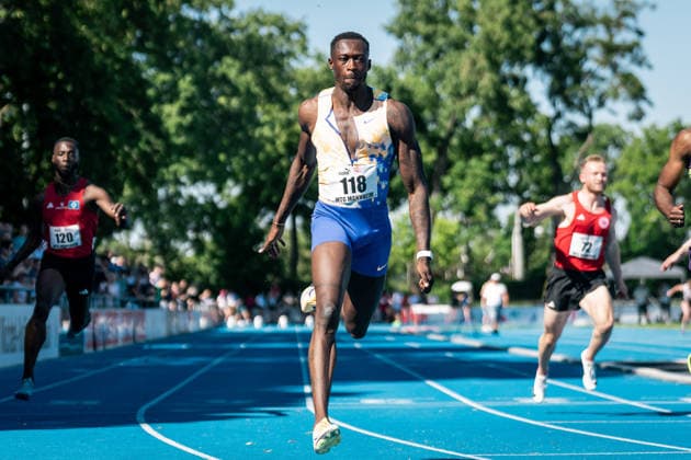 Owen Ansah (Hamburger SV, 118, 100m Maenner), GER, Leichtathletik, Athletics, Pfingstsportfest, Mannheim, 25.05.2026, GER, Leichtathletik, Athletics, Pfingstsportfest, Mannheim, 25.05.2026 Mannheim *** Owen Ansah Hamburger SV, 118, 100m Men , GER, Athletics, Athletics, Whitsun Sports Festival, Mannheim, 25 05 2026, GER, Athletics, Athletics, Whitsun Sports Festival, Mannheim, 25 05 2026 Mannheim Copyright: xStefanxMayerx EP_SMR