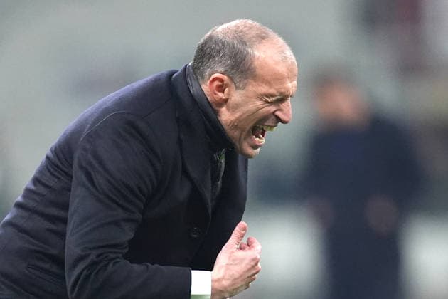 AC Milan™s head coach Massimiliano Allegri during the Serie A soccer match between Ac Milan and Genoa at the San Siro Stadium in Milan , north Italy - Thursday , January 08 , 2025. - Soccer .  Copyright: xSpada LaPressex