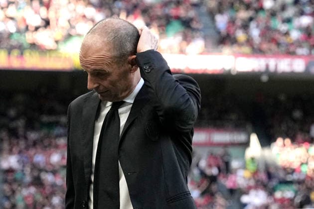 AC Milan™s head coach Massimiliano Allegri during the Serie A soccer match between Ac Milan and Udinese at the San Siro Stadium in Milan , north Italy - Saturday , April 11 , 2026 . - Soccer .  Copyright: xSpada LaPressex