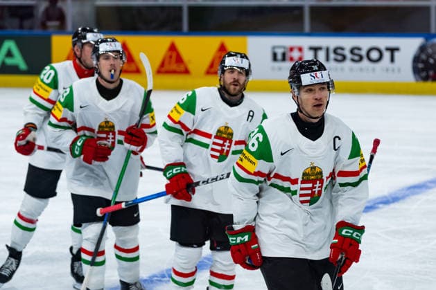 ZURICH, SWITZERLAND - MAY 25: Csanad Erdely (Hungary, 36) during his 5:2 goal celebration during the Preliminary Round - Group A Match 47 between United States and Hungary at the IIHF Ice hockey, Eishockey World Championship, WM, Weltmeisterschaft 2026, Swiss Life Arena on May 25, 2026 in Zurich, Switzerland. Zurich Switzerland Copyright: xTimoxSteinx