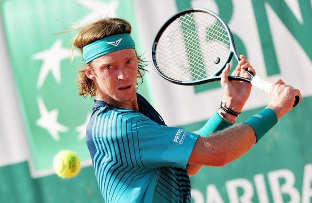TENNIS - French Open 2026 PARIS,FRANCE,25.MAY.26 - TENNIS - ATP, Tennis Herren World Tour, French Open, Roland Garros, Grand Slam. Image shows Andrey Rublev (---).  GEPAxpictures xMatthiasxHauer